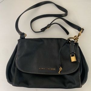 Marc Jacobs Boho Grind Black Leather Crossbody Bag